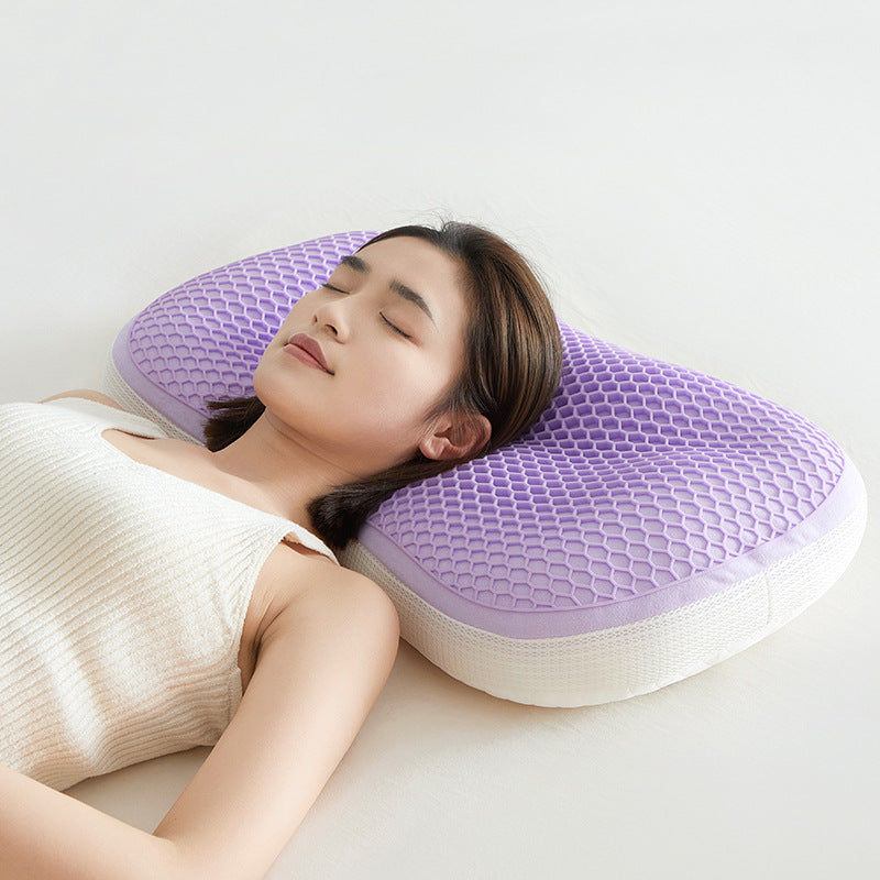 Cooling TPE Honeycomb Cervical Pillow - Dual Season Neck Support Cushion for Adults